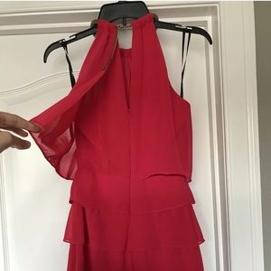 Laundry Shelli Segal pink ruffle dress, size 4